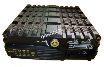 Full-metal 3g Mobile Dvr Gps , Low / High Level Alarm For Data Protection
