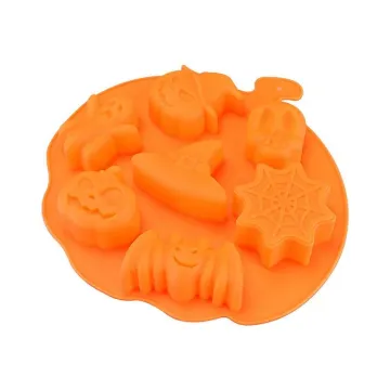 Halloween Pumpkin Shape Silicone Mold for Chocolate Biscuit and Cake