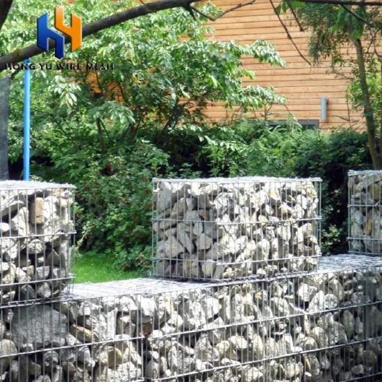 welded galvanized gabion box rock basket retaining wall