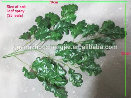 082502 2014 hot sale decorative artificial oak leaf/ high imitation oak leaves