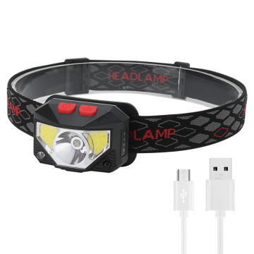 ไฟหน้า LED COB ที่ทรงพลังที่สุด: เซ็นเซอร์ความเคลื่อนไหวกันน้ำหัวไฟคบเพลิงที่มีแบตเตอรี่แบบชาร์จไฟได้ - เหมาะสำหรับการตั้งแคมป์และเดินป่า