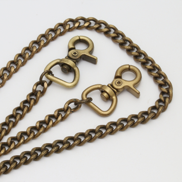 Stainless Steel Gold Sun Purse Chain Keyring