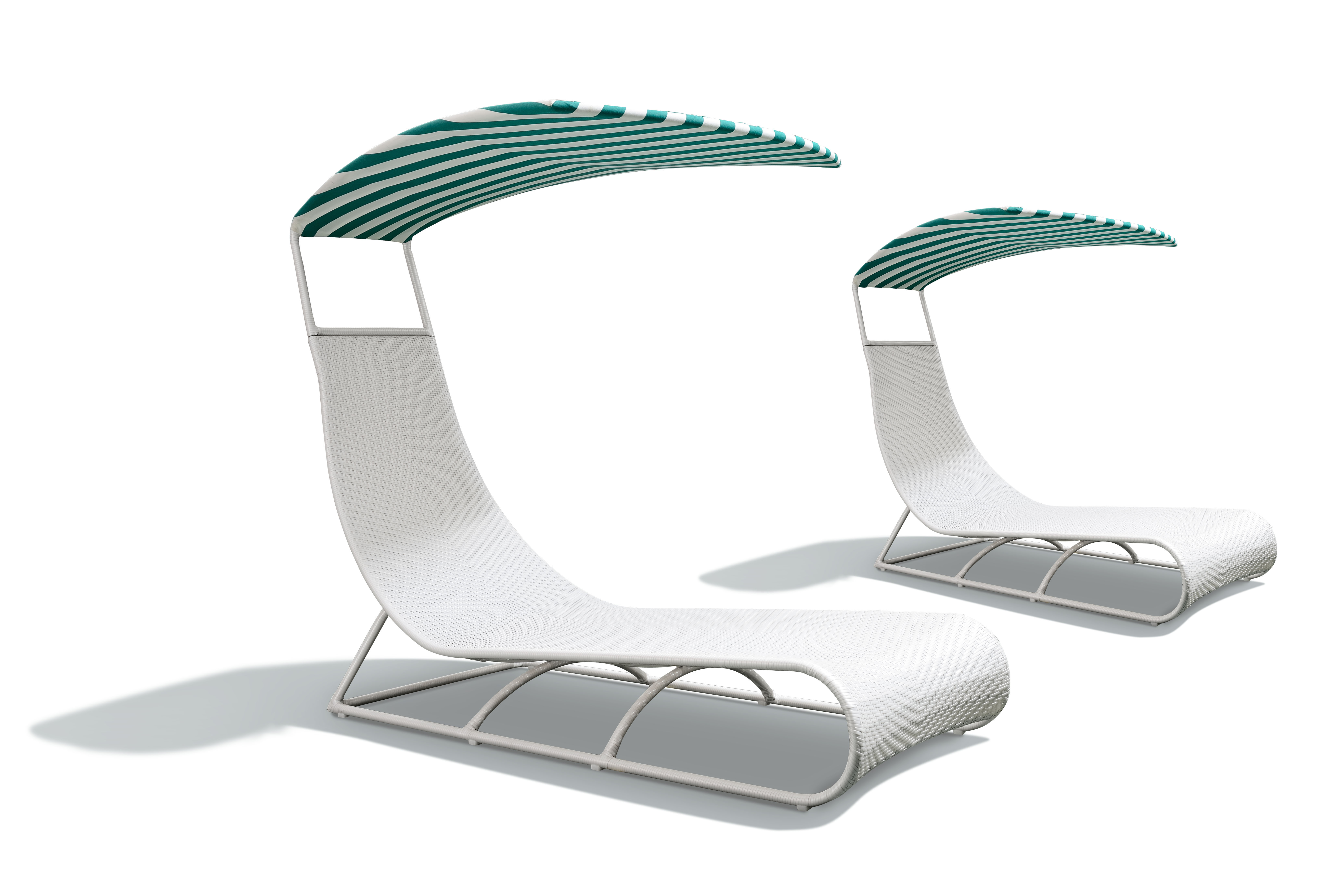 Rattan Aluminium Garden Lounger Furniture