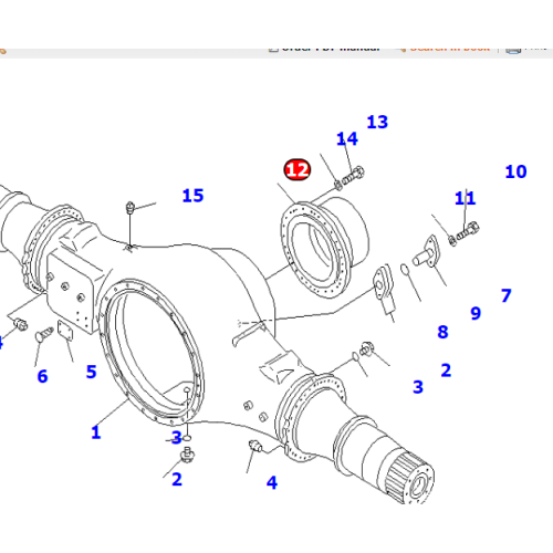 427-23-13311 Support for wa800-6
