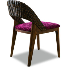 Modern bahçe rattan yemek sandalyesi