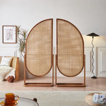 Nordic Wooden Floor Screen Partition for Living Room, Bedroom, Hotel, and Restaurant