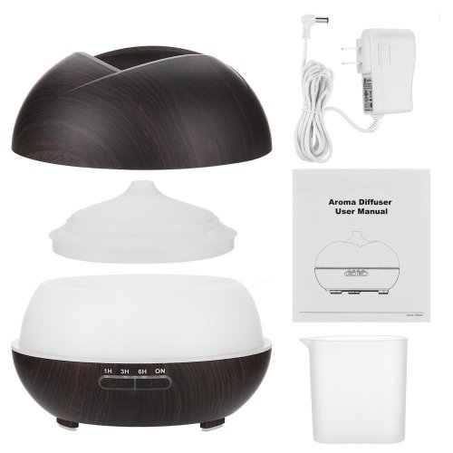 Home Wood Grain 400ml Ultrasonic Diffuser With LED