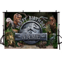 Jurassic Park World Dinosaur Theme Backdrop Photographic Studio Photo Background Baby Birthday Party Decorations Prop