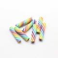 Stick Bunte simulierte Schokoriegel Candy Weihnachtsschraube Farbe Sweet Fashion Jewelry Making Center