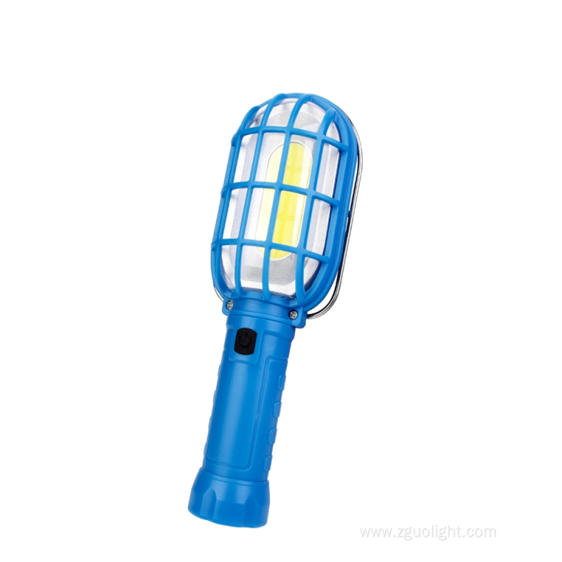Working Flashlight Magnetic Iron Hook Clip Emergency Light