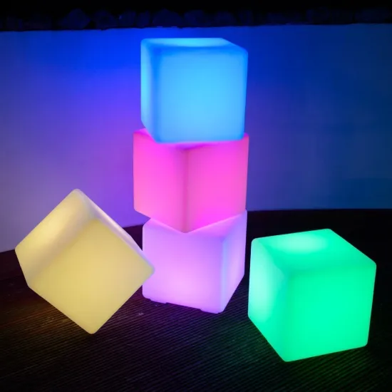 RGB Color Changing IP68 Waterproof LED Cube Chair Lighting