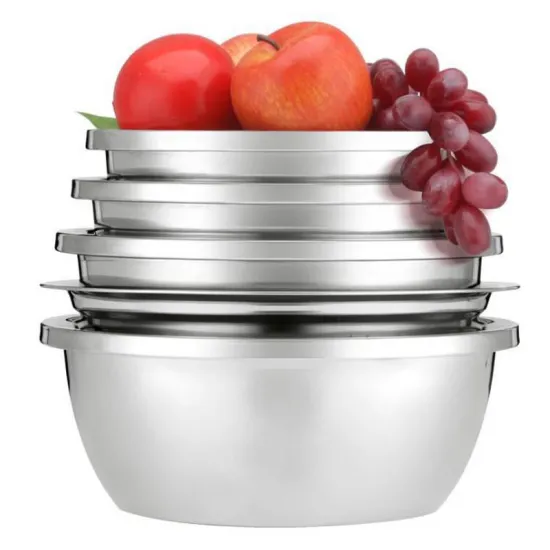 Stainless Steel Household Basin Set of Five