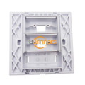 ซ็อกเก็ตผนังไฟเบอร์สีขาว ABS