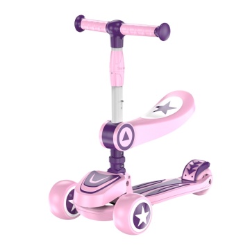 Affordable Three-Wheel Kick Scooter with Music and Lights: Perfect Kids' Toy for Babies