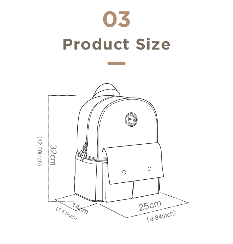 2021 Most Selling Insulated Breastmilk Bottle Cooler Bag Small Backpack With Logo