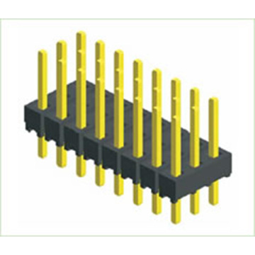 Pitch 2,0 mm drie rij met één basis rechte mannelijke pin header bord naar bord connector