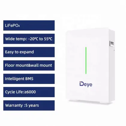 RW-F10.6 Deye ESS Wall-mounted Lithium-ion LiFePO4 Battery