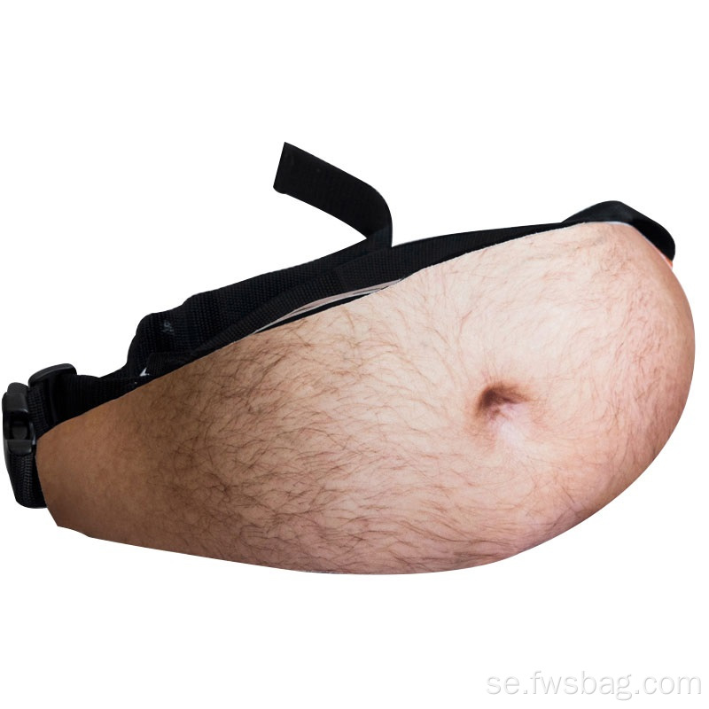 Waterproof Pack Belly Beer Belly Bag Zipper justerbar