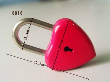 Cheap Wholesale Heart Shaped Lock With Key