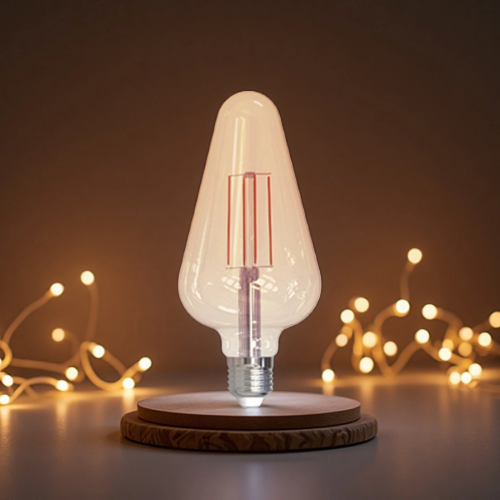 节能锥形灯丝暖光灯泡