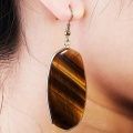 Natural crystal healing stone earrings for women and girls