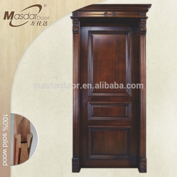 Cheap interior solid wooden bedroom door designs India