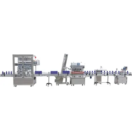 Engine Oil Filling and Labeling Machine Line