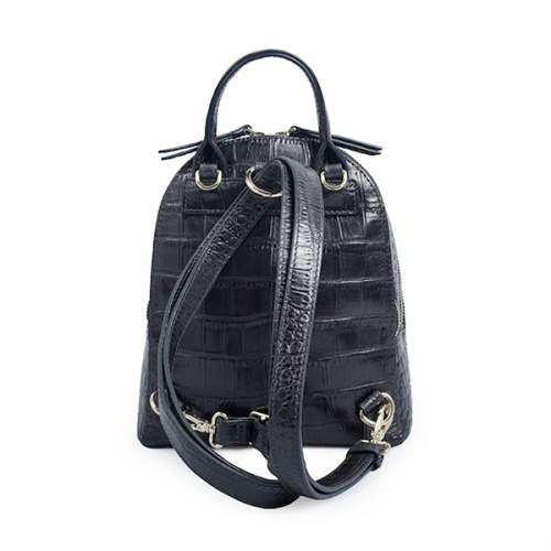 Zaino unisex in pelle di alligatore Elegante borsa da viaggio