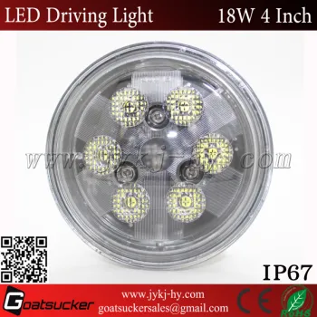 High quality 4 Inch 12V 24V 18W Round tractor led work lamp