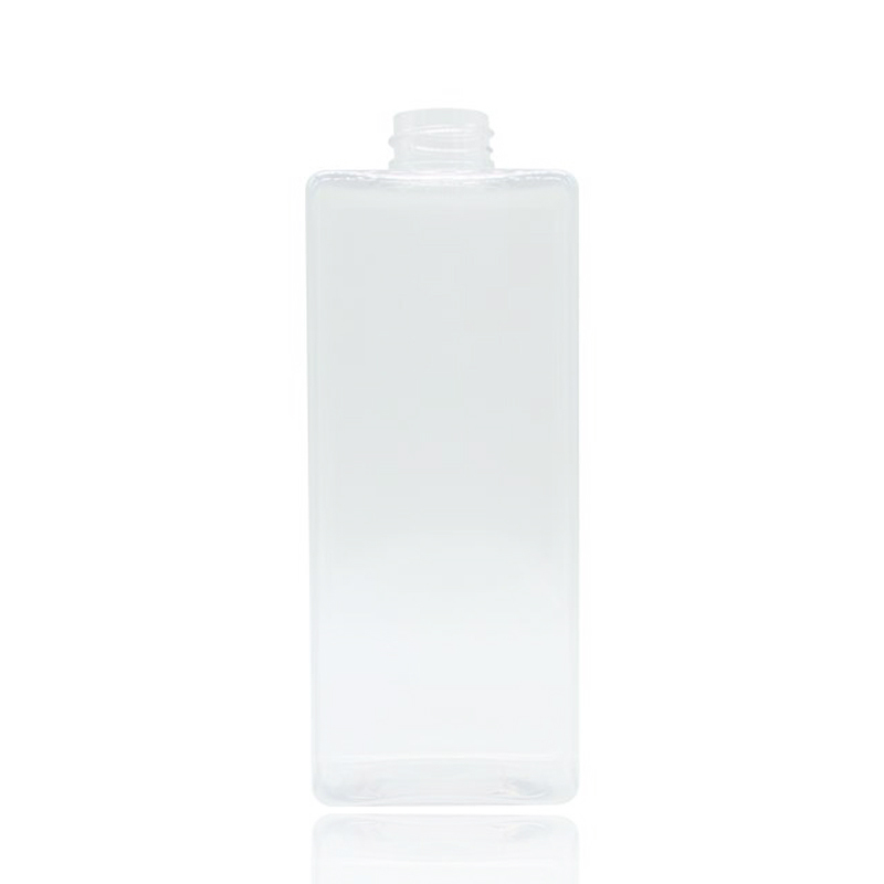 500ml Clear square pet plastic bottle hand wash