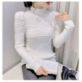 Thickened half high neck jumper female