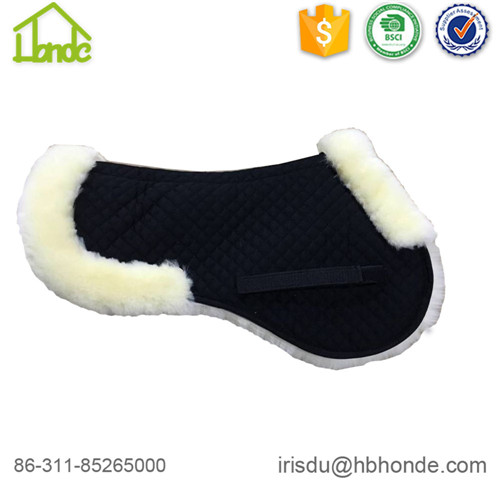 half sheepskin saddle pad