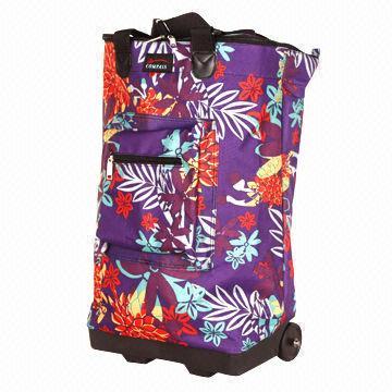 Polyester carry bag with wheels