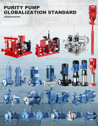 Fire Pump Group System with Electric and Jockey Pumps, Control Cabinet, and VFD