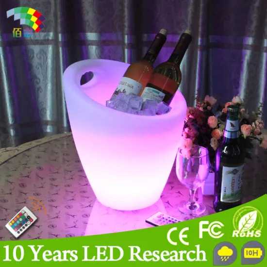 LED glowing ice bucket for bar/LED Bottle Holder/led ice bucket