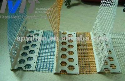 MT 2012 plastic corner protector for wall beading with fiberglass wire mesh