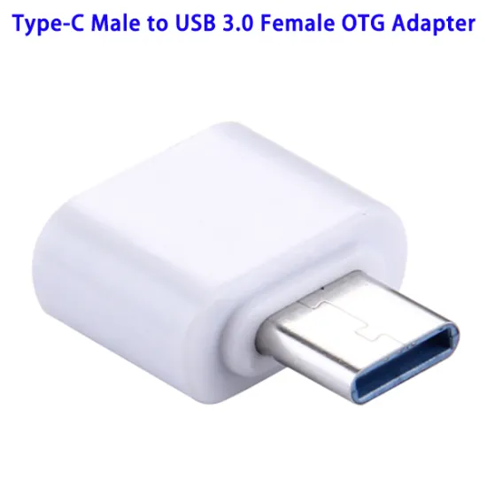 Plastic USB Type-C Male to USB 3.0 Female OTG Data Transmission Charging Adapter