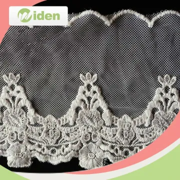 designs nylon lace fabric, embroidery bridal lace, metallic lace