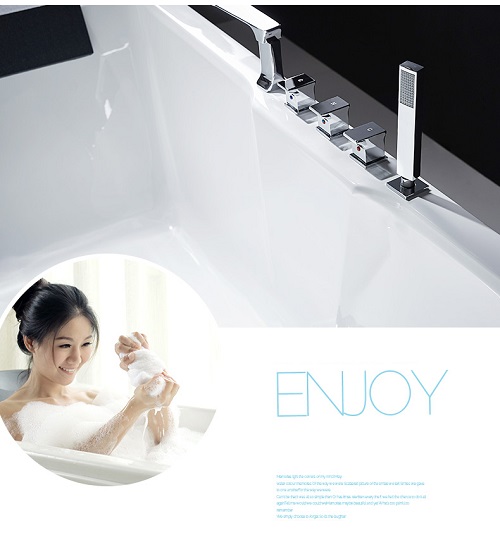 freestanding customized solid surface free standing bathtub white acrylic bathtub