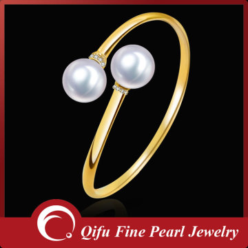 Wholesale 14K gold diamond freshwater pearl bracelet patterns