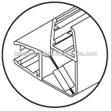 hot sale glass door 90& 180 degree magnetic waterproof pvc strip K-SE206W