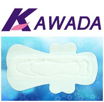 285mm long super sanitary napkins with wings,with channels