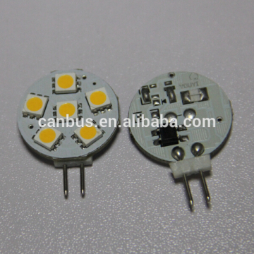 High quality g4 led 12v 0.5w 24v g4 color changing led bulb 6pcs SMD5050 led g4 230v