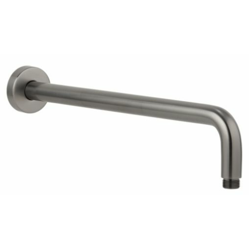 Brushed Gun Metal Round Messing Shower Arm