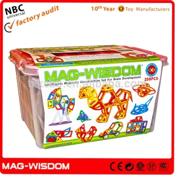 2016 Mag Wisdom 3D Magnetic Intelligent Building Blocks Toys 155PCS Ultimate Set