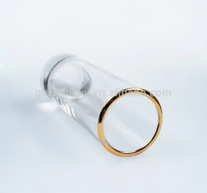 Glass shot glass rainbow cup