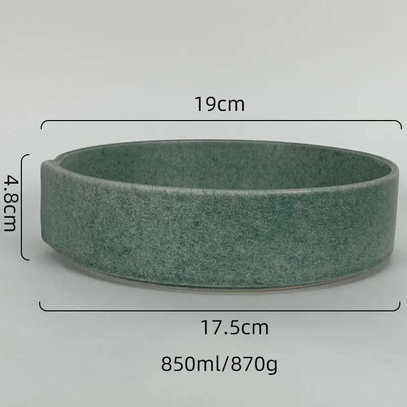 Reactive Glazed Ceramic Cereal Bowl