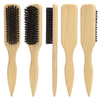 Best Selling Comfortable Wooden Bamboo Beard Brush for Home Use