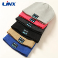 Fon Kepala Topi Beanie Berkait Akrilik Bahan Lembut Bluetooth