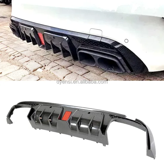 Carbon Fiber Rear Bumper Spoiler Lip Splitter for Benz W205 C-CLASS 2015-2021